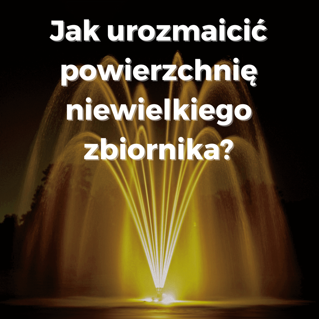 fontanna plywajaca na maly zbiornik